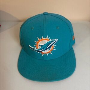 Miami Dolphins New Era Aqua and Orange Cap